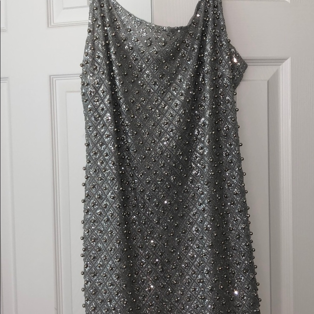 Sparkly silver dress